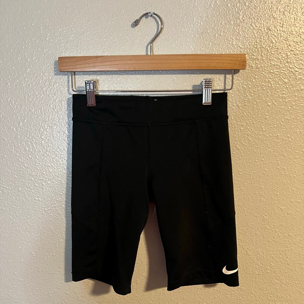 Nike Black Spandex Shorts 8" Athletic Compression Size M